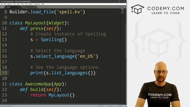Spell Checker With Kivy - Python Kivy GUI Tutorial #24 смотреть онлайн