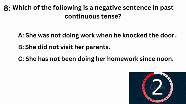 Past Continuous Tense MCQs | Grammar test смотреть онлайн