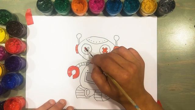 Drawing robot for children Рисование робот для детей Bolalar uchun chizish robot смотреть онлайн