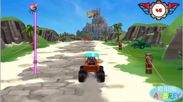 Blaze and the Monster Machines Game | Science for kids | My Friend Aubrey смотреть онлайн