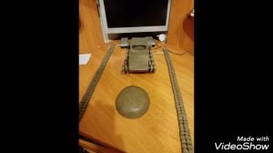 Пластилиновый танк Т-62А с рабочей ходовой