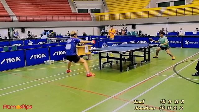 NAEL NIMAN (PP PTMSI) vs JONATHAN (Kalsel) 🏓🏓 U19 Putra - Kejurnas Tenis Meja PP PTMSI 2022 смотреть онлайн