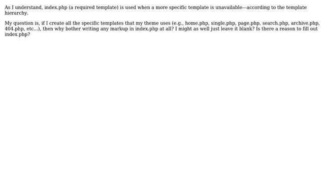Wordpress: Why write markup for index.php? смотреть онлайн
