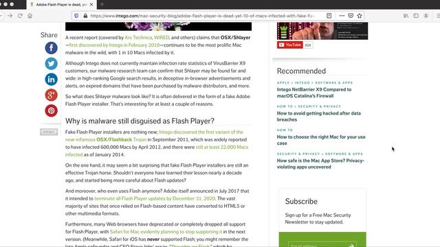 Adobe Flash Player is dead, yet 10% of Macs are infected with fake Flash malware смотреть онлайн
