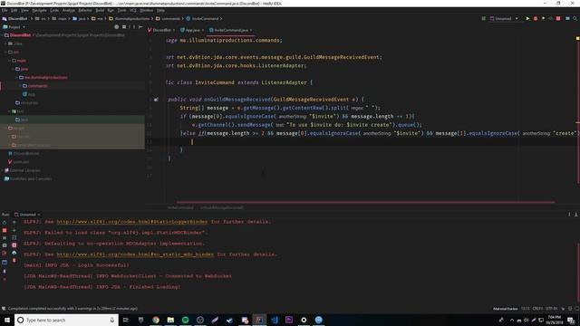 Java Discord API(JDA) ep. 4 - Invite Command смотреть онлайн
