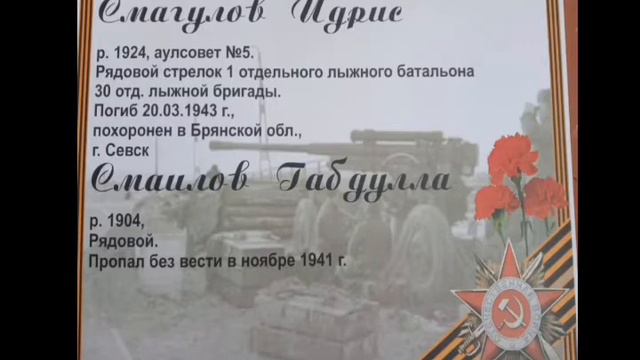 Книга памяти участникам ВОВ аула Домбай Марьяновского района Омской области смотреть онлайн