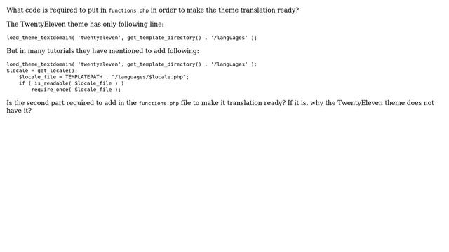 Wordpress: What is the purpose of an extra file for translation? смотреть онлайн