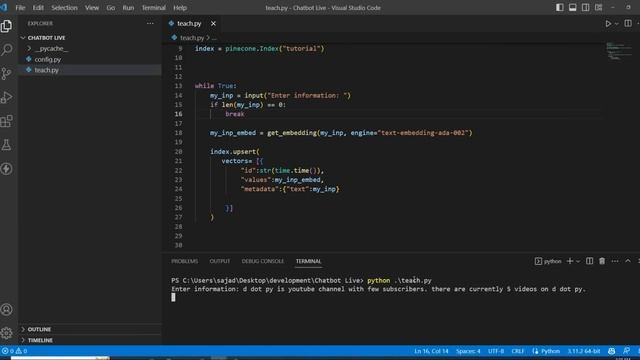 Train OpenAI/ChatGPT on your own data смотреть онлайн