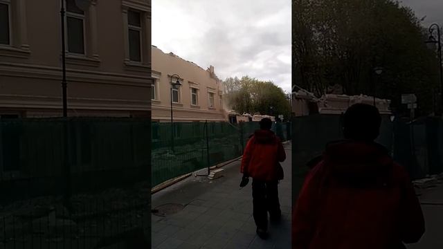 Снос усадьбы Неклюдовой на Малой Бронной смотреть онлайн