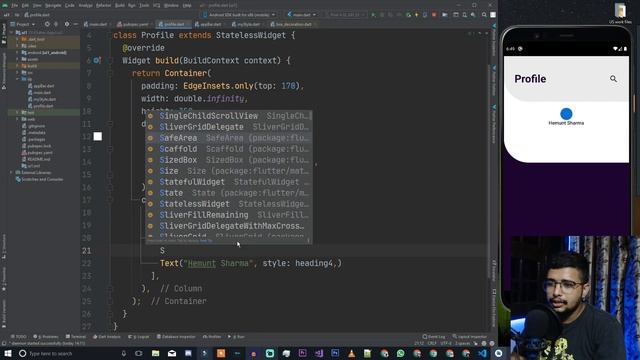 Flutter UI Building hindi - Flutter in Hindi - Flutter app development in Hindi смотреть онлайн