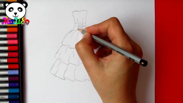 How to draw a dress easy | Як намалювати плаття принцеси | Как нарисовать платье красивое принцесс смотреть онлайн