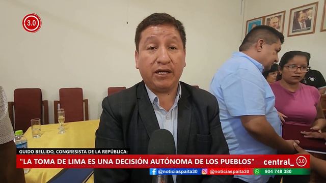 #Nacional | El congresista Guido Bellido se refiere sobre la toma de Lima. смотреть онлайн