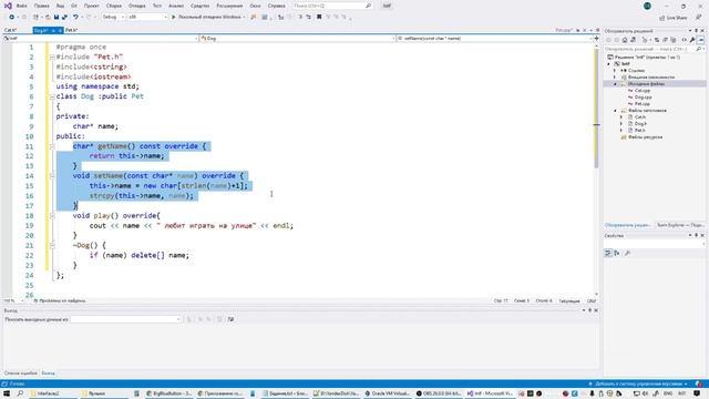 Лабораторная работа №2. Интерфейсы в С++ смотреть онлайн
