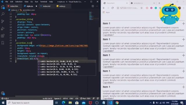 (Accordion)How to create Accordion for click on Title Using HTML,CSS and Javascript . смотреть онлайн