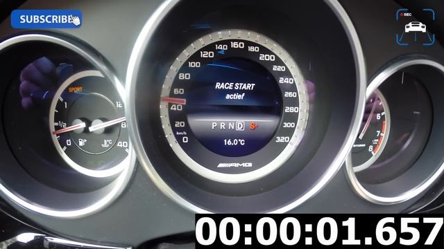 558 HP Mercedes Benz CLS 63 AMG 0-253 km/h Launch Control Acceleration FAST! Autobahn смотреть онлайн