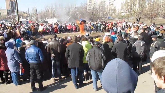 проводы масленицы на ХБК город Шахты. смотреть онлайн