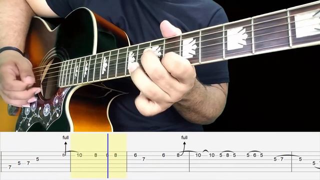 Sultans of Swing solo 1 & 2 - Epiphone EJ200 Ce/Sce Gibson смотреть онлайн