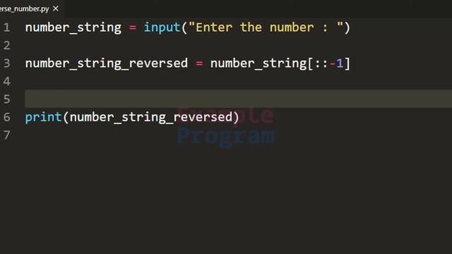 Python Program to Reverse a Number ( using String Method Tutorial ) смотреть онлайн