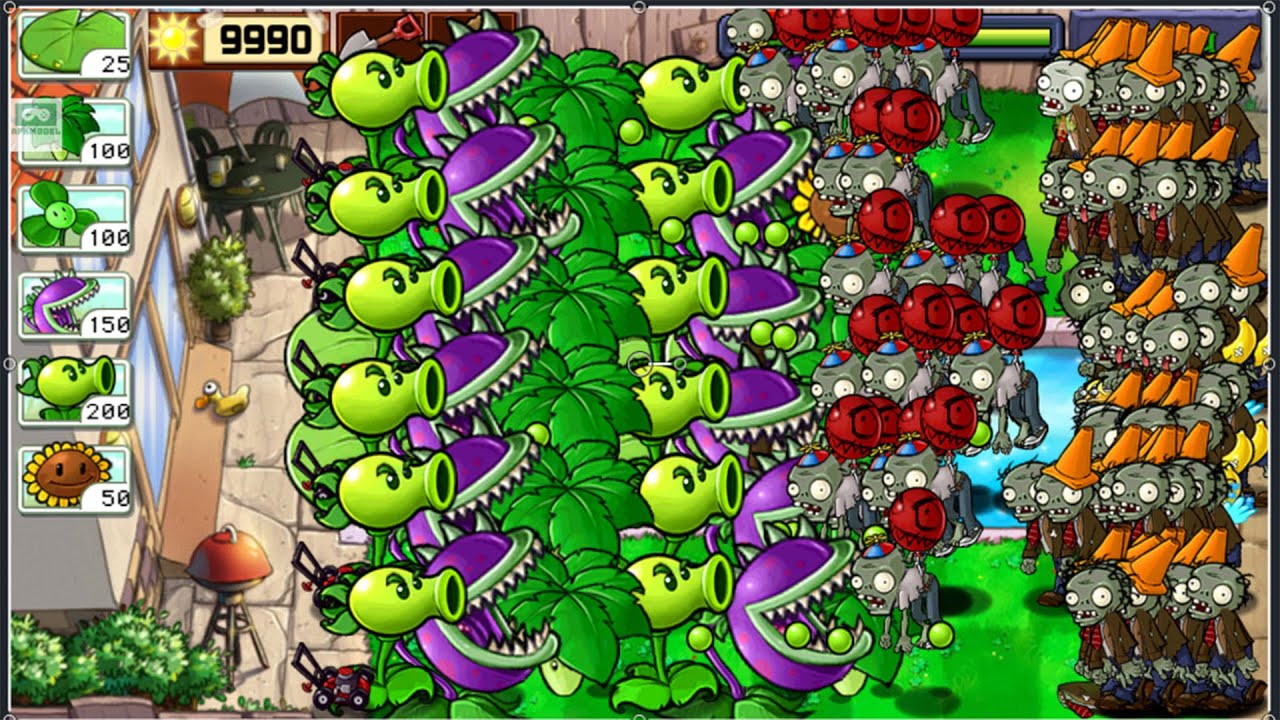 Растением Убиваю Зомби » Plants vs zombies смотреть онлайн