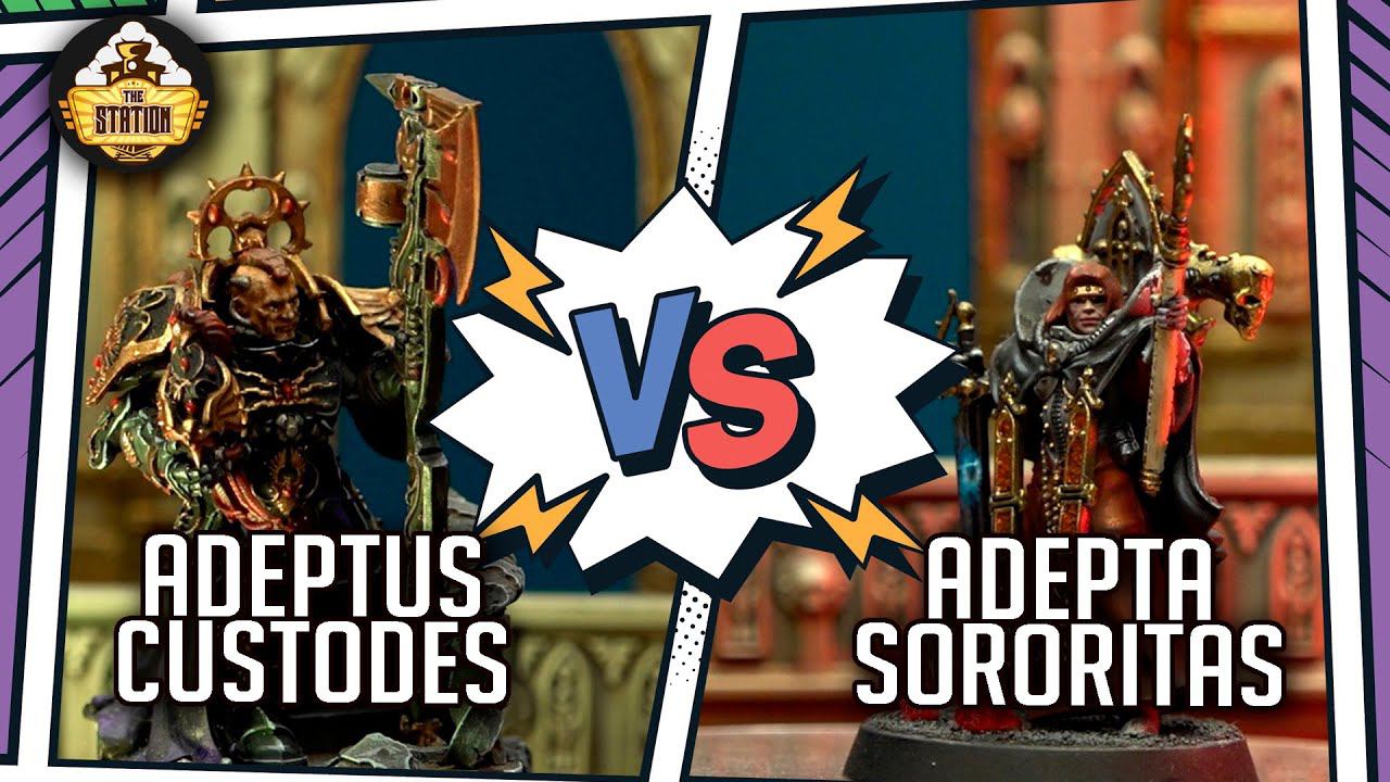 ADEPTA SORORITAS Vs ADEPTUS CUSTODES I Репорт 1000 Pts I Warhammer 40000