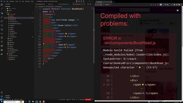 54. Books Read List Details design in BooksDb React App - React18 смотреть онлайн
