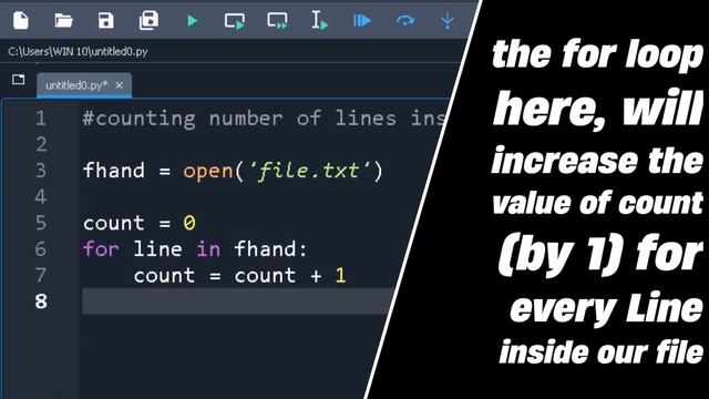 Python Program To Count Number of Lines in a Text File | Count number of lines using #python | AC смотреть онлайн