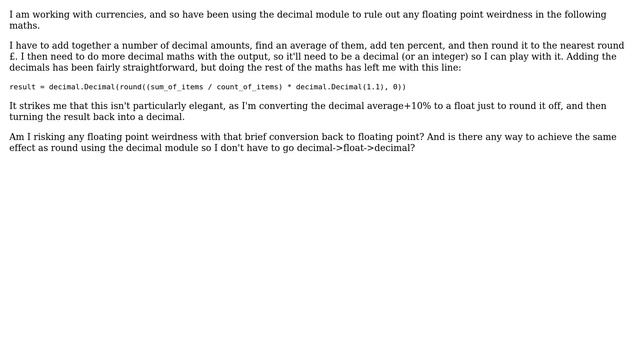 More elegant way to round decimals in Python? (2 Solutions!!) смотреть онлайн