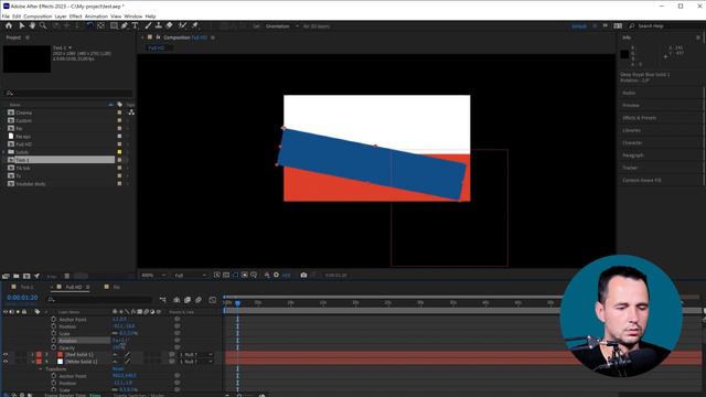 2.6 Поворот слоя и anchor point в after effects смотреть онлайн