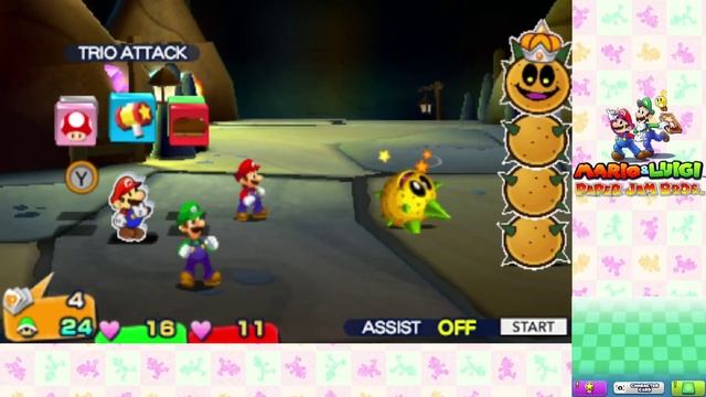 Mario & Luigi Paper Jam Walkthrough Part 5 | Doop Doop Dunes #2, Big Pokey Bosses & Papercraft Kame смотреть онлайн