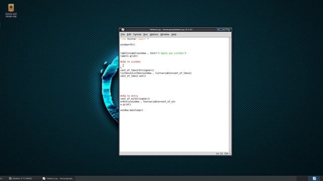 python_gui_tkinter lesson 8 (The widget Listbox) смотреть онлайн