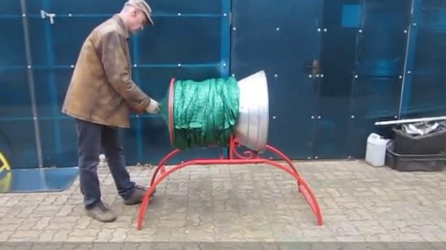 Тоннель для упаковки елки Сириус-45 в действии смотреть онлайн