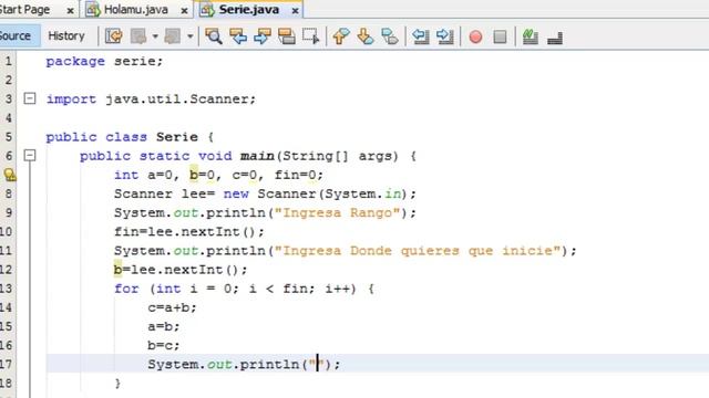 NetBeans Serie Fibonacci смотреть онлайн
