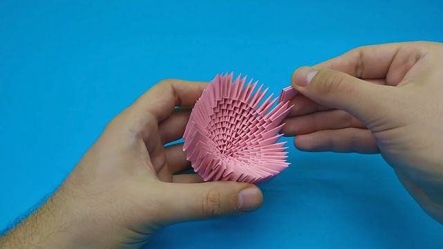 How to make a 3D origami Valentine's Day Heart смотреть онлайн