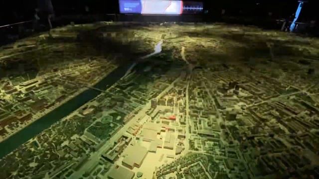 Макет Москвы ВДНХ. Светотехническое шоу «История Москвы» в макете на ВДНХ. Timelapse. смотреть онлайн
