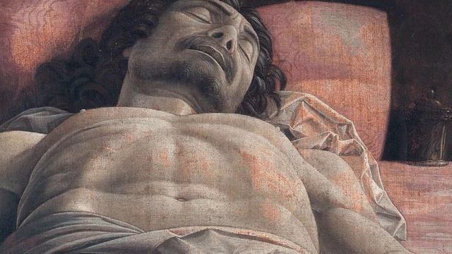 Brera Art Gallery, Lamentation of Christ, 1480, Andrea Mantegna смотреть онлайн