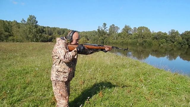 Стрельба из охолощенного СКС (ВПО-927) смотреть онлайн