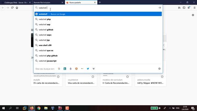 Inclusión Remota De Archivos (RFI - Remote File Inclusion - Root Me)