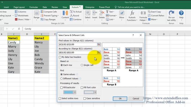 How To Compare Two Columns And Delete Matches In Excel? смотреть онлайн