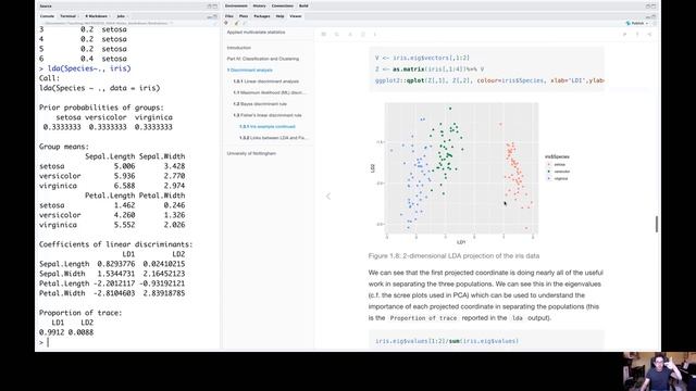 Multivariate Statistics: 8.7 Fisher's Linear Discriminant Analysis In R