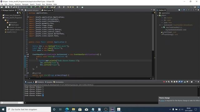 Installation Java & JavaFX in Eclipse смотреть онлайн
