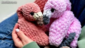 Амигуруми: схема Фламинго | Игрушки вязаные крючком