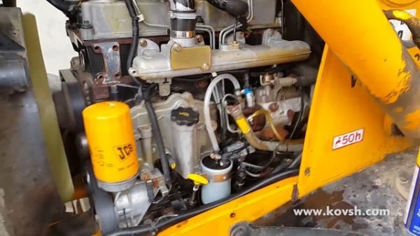 Плавают обороты из-за подсоса воздуха на тракторе JCB