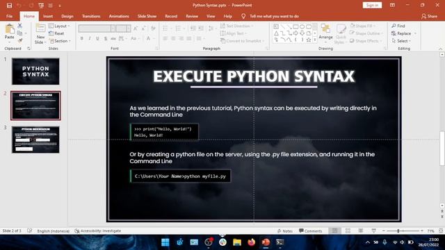 #Python - Python Syntax смотреть онлайн