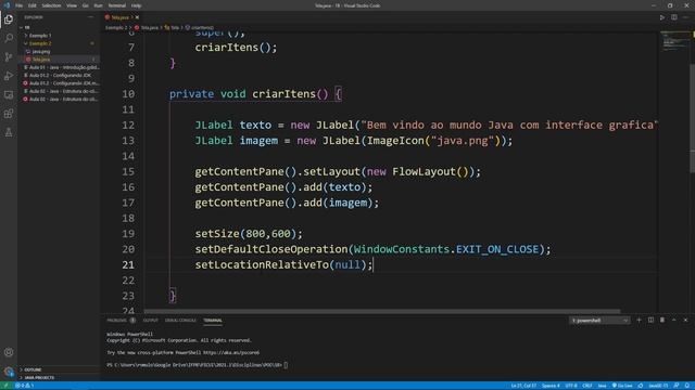 Construa um programa Java com Interface Gráfica no terminal (Javac, Java, Jar) смотреть онлайн