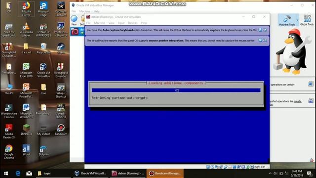 TUTORIAL INSTALL DEBIAN 9.6 DI ORACLE VM VIRUAL BOX!. смотреть онлайн