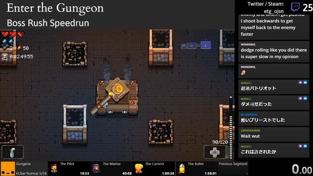 Enter the Gungeon Boss Rush Normal (no pause-glitch) Speedrun in 5:37 смотреть онлайн