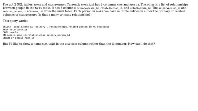 Databases: Two joins on same table in SQL смотреть онлайн