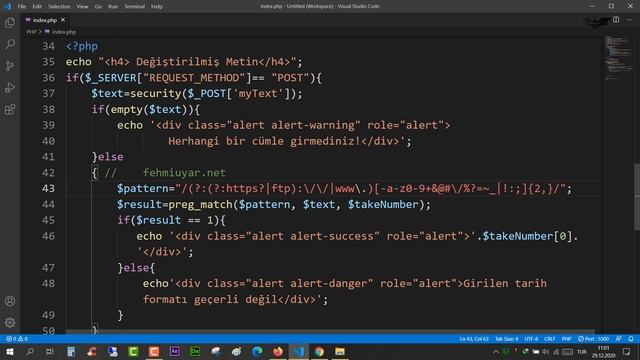 PHP Ders 69 Düzenli İfadelerle Url Kontrolü смотреть онлайн