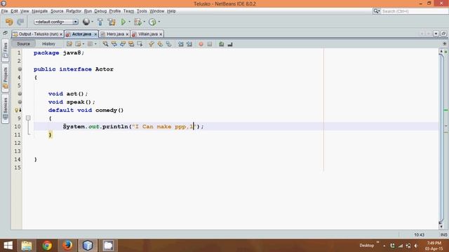17.7 Java 8 Stream Api Features part 6 Defining methods in Interface using Default Keyword смотреть онлайн