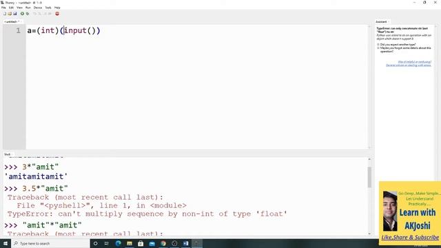 Python Operator Part 1 : Arithmetic Operator | Data Type Conversion (Implicit & Explicit)|Precedenc смотреть онлайн